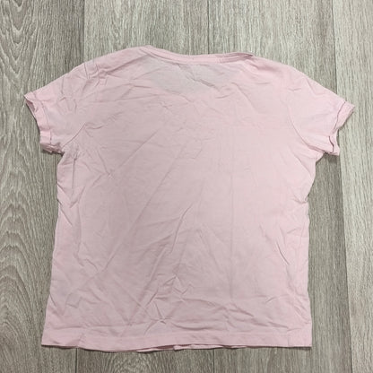 Primark Cares Girls Pink T-Shirt Radiate Good Energy Graphic Tee 9-10 Yrs 140cm