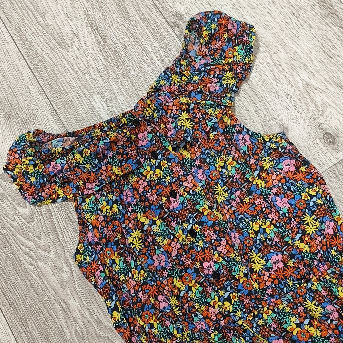 Next Girls Floral Romper Playsuit 12 Years 152cm Off Shoulder Viscose Summer