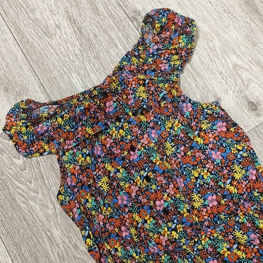 Next Girls Floral Romper Playsuit 12 Years 152cm Off Shoulder Viscose Summer