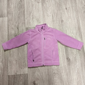 McKINLEY Kids Fleece Jacket Size 90 Purple Full Zip Outdoor Sweater Coat Top