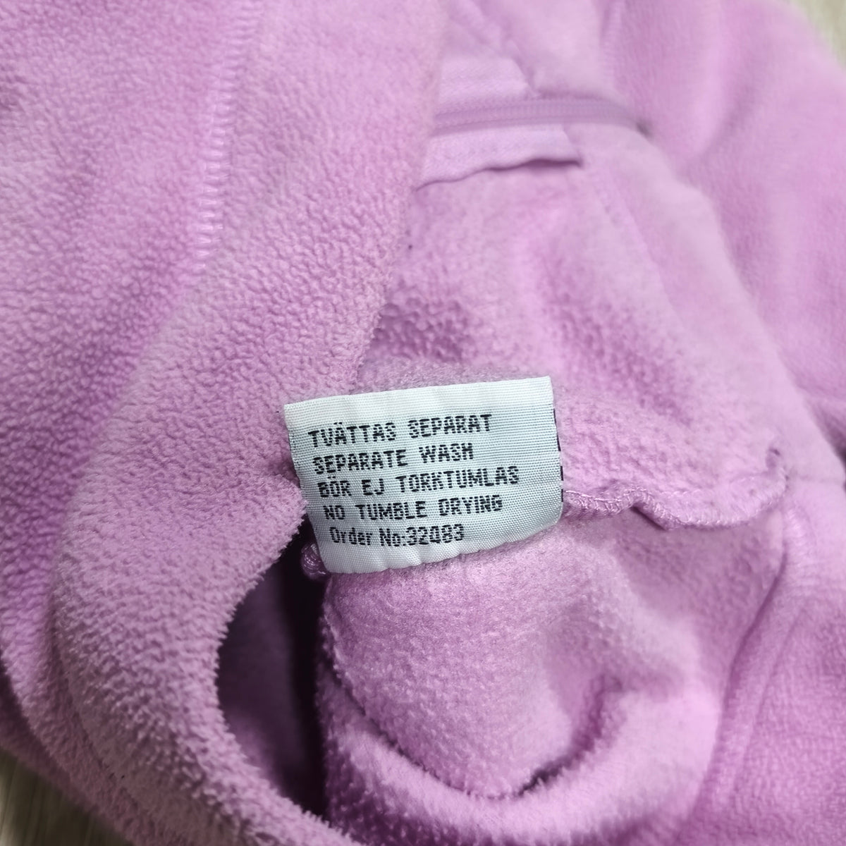 McKINLEY Kids Fleece Jacket Size 90 Purple Full Zip Outdoor Sweater Coat Top