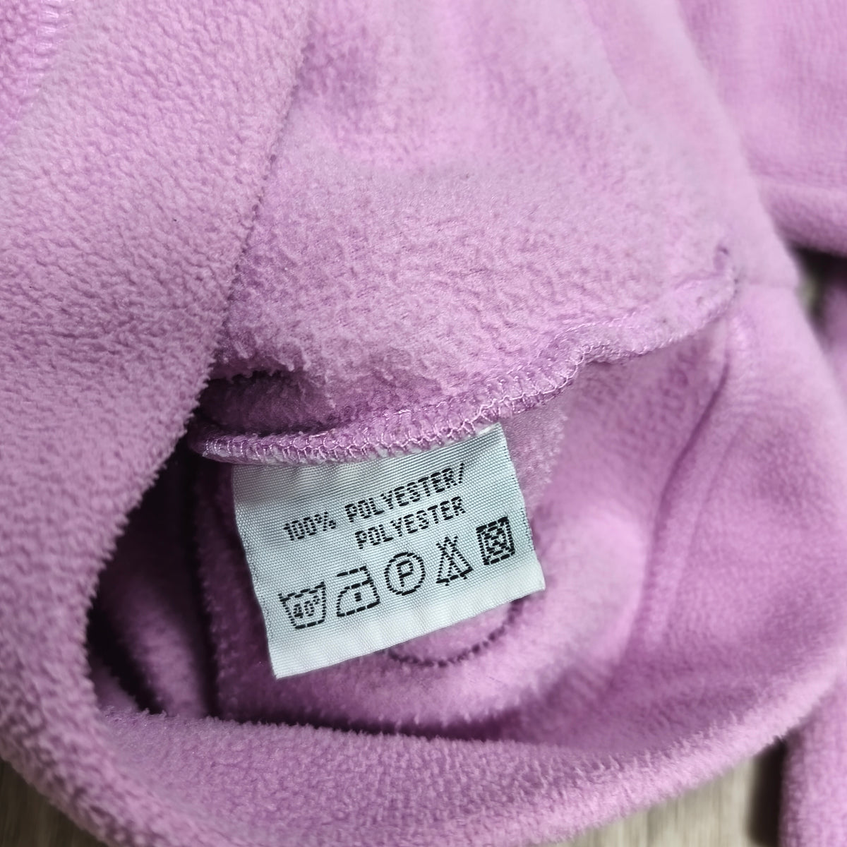 McKINLEY Kids Fleece Jacket Size 90 Purple Full Zip Outdoor Sweater Coat Top