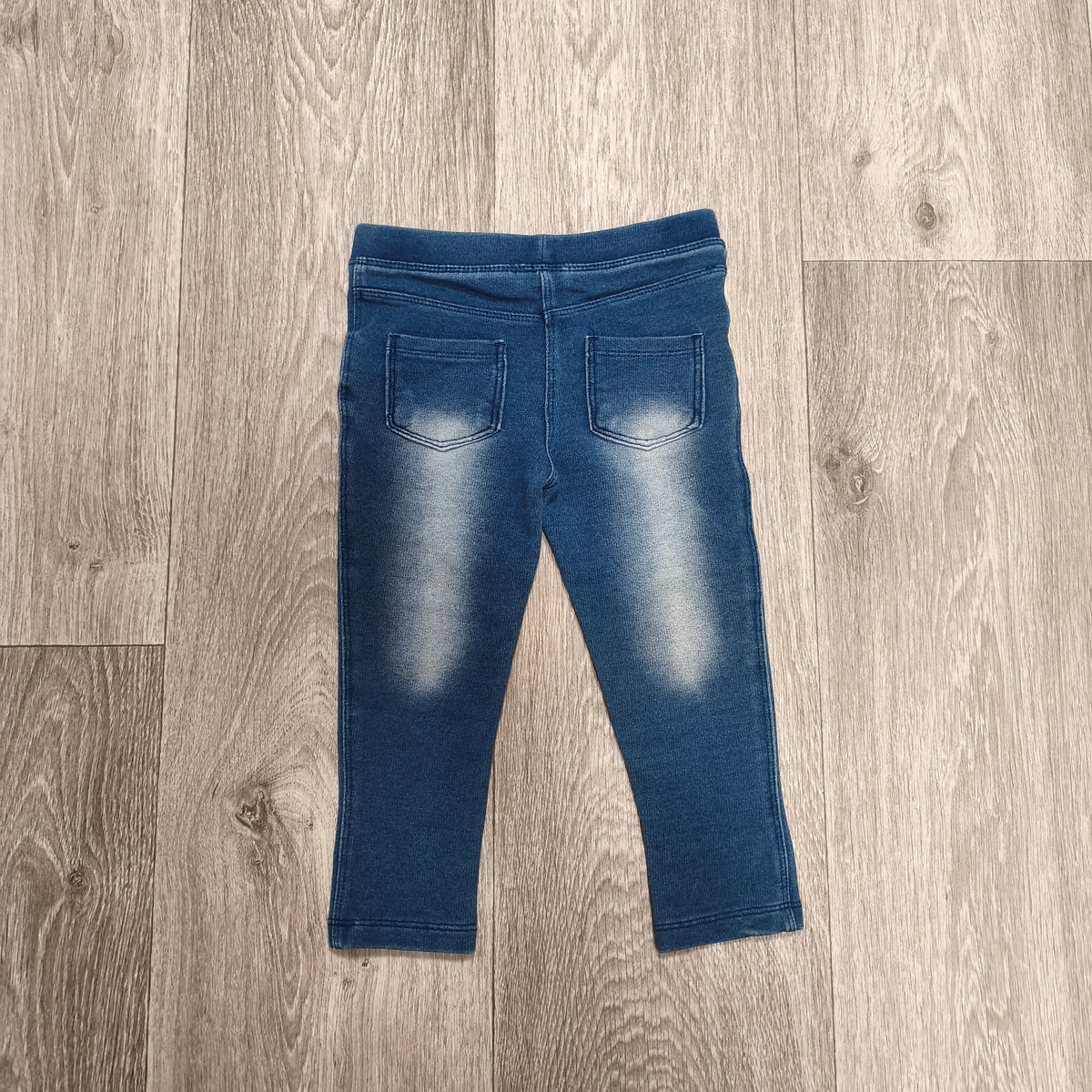 Lupilu Baby Girls Denim Look Jeggings Leggings Size 86/92 Blue Faded Stretch Pan