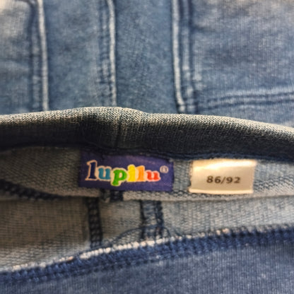 Lupilu Baby Girls Denim Look Jeggings Leggings Size 86/92 Blue Faded Stretch Pan