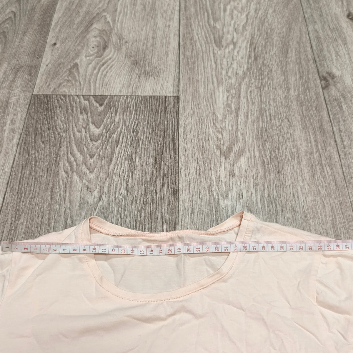 Womens Light Pink Short Sleeve T-Shirt Crew Neck Plain Basic Tee Casual Top