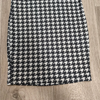 SHEIN Girls Houndstooth Mock Neck Sleeveless Bodycon Dress Size 9Y EU 134
