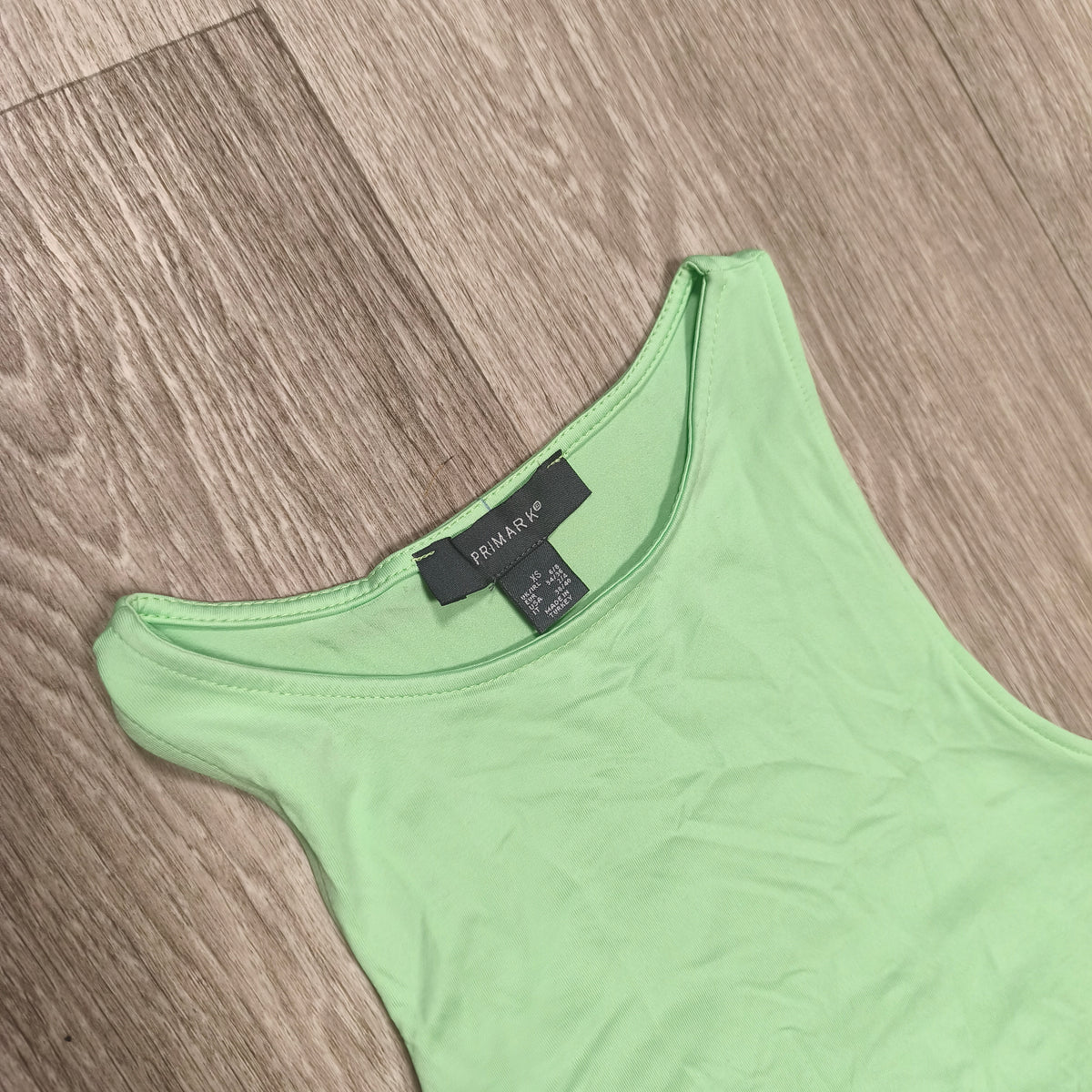 Primark Womens Light Mint Green Sleeveless High Neck Bodysuit Top Size XS US 2/4