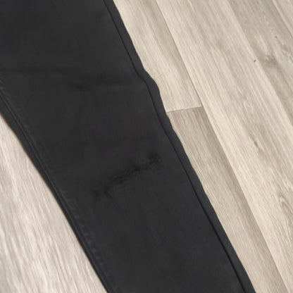 Denim Co Womens Black Skinny Jeans Distressed Raw Hem Size UK 8 US 4 EUR 36