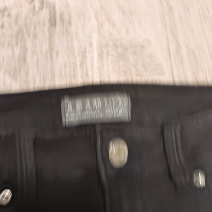 Denim Co Womens Black Skinny Jeans Distressed Raw Hem Size UK 8 US 4 EUR 36