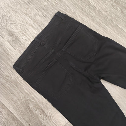 Denim Co Womens Black Skinny Jeans Distressed Raw Hem Size UK 8 US 4 EUR 36
