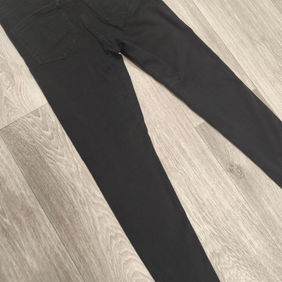 Denim Co Womens Black Skinny Jeans Distressed Raw Hem Size UK 8 US 4 EUR 36