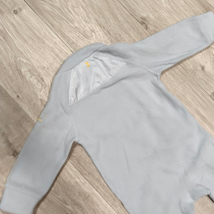 Wed'ze Decathlon Baby Fleece Suit Jumpsuit Overall Grey Yellow 24M 24 Months
