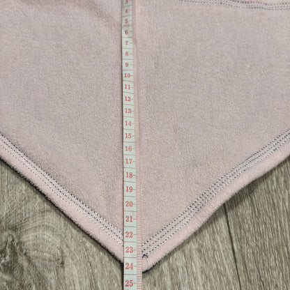 Blue Polka Dot Triangular Neck Scarf Bandana Fleece Lined Reversible Bib