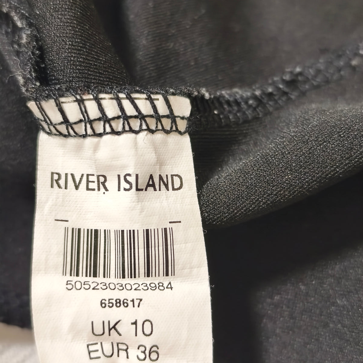 River Island Womens Peplum Top Sleeveless Black White Color Block UK 10 EUR 36