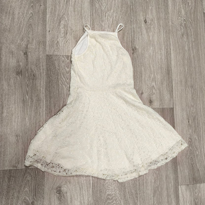 New Look 915 Girls Cream Floral Lace Skater Dress Age 10 140 cm Party Cami