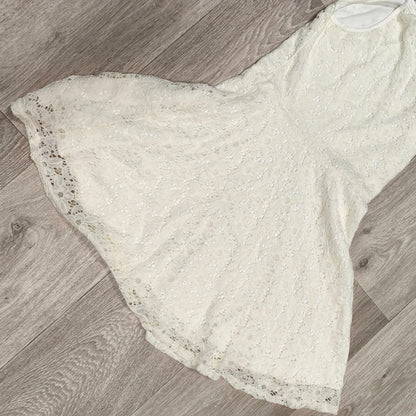 New Look 915 Girls Cream Floral Lace Skater Dress Age 10 140 cm Party Cami