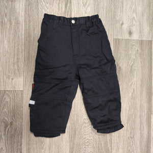 Miboogi Beaver Nylon Kids Outdoor Snow Pants Trousers Black Size 86 18M