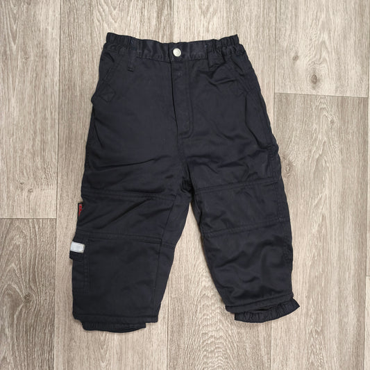 Miboogi Beaver Nylon Kids Outdoor Snow Pants Trousers Black Size 86 18M
