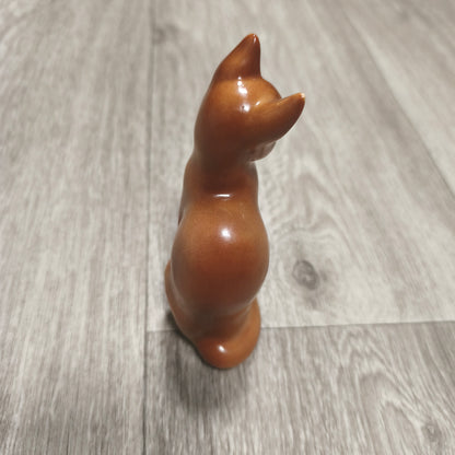 Vintage LFZ Lomonosov Porcelain Fox Figurine USSR Ceramic Animal
