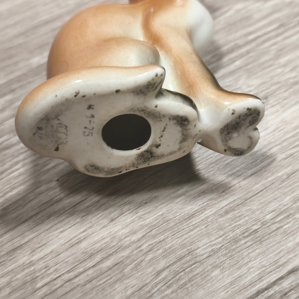 Vintage LFZ Lomonosov Porcelain Fox Figurine USSR Ceramic Animal