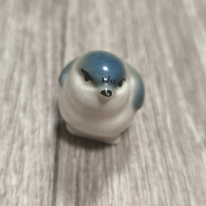 Vintage Lomonosov LFZ Porcelain Tit Titmouse Bird Figurines USSR 1980s Set 2