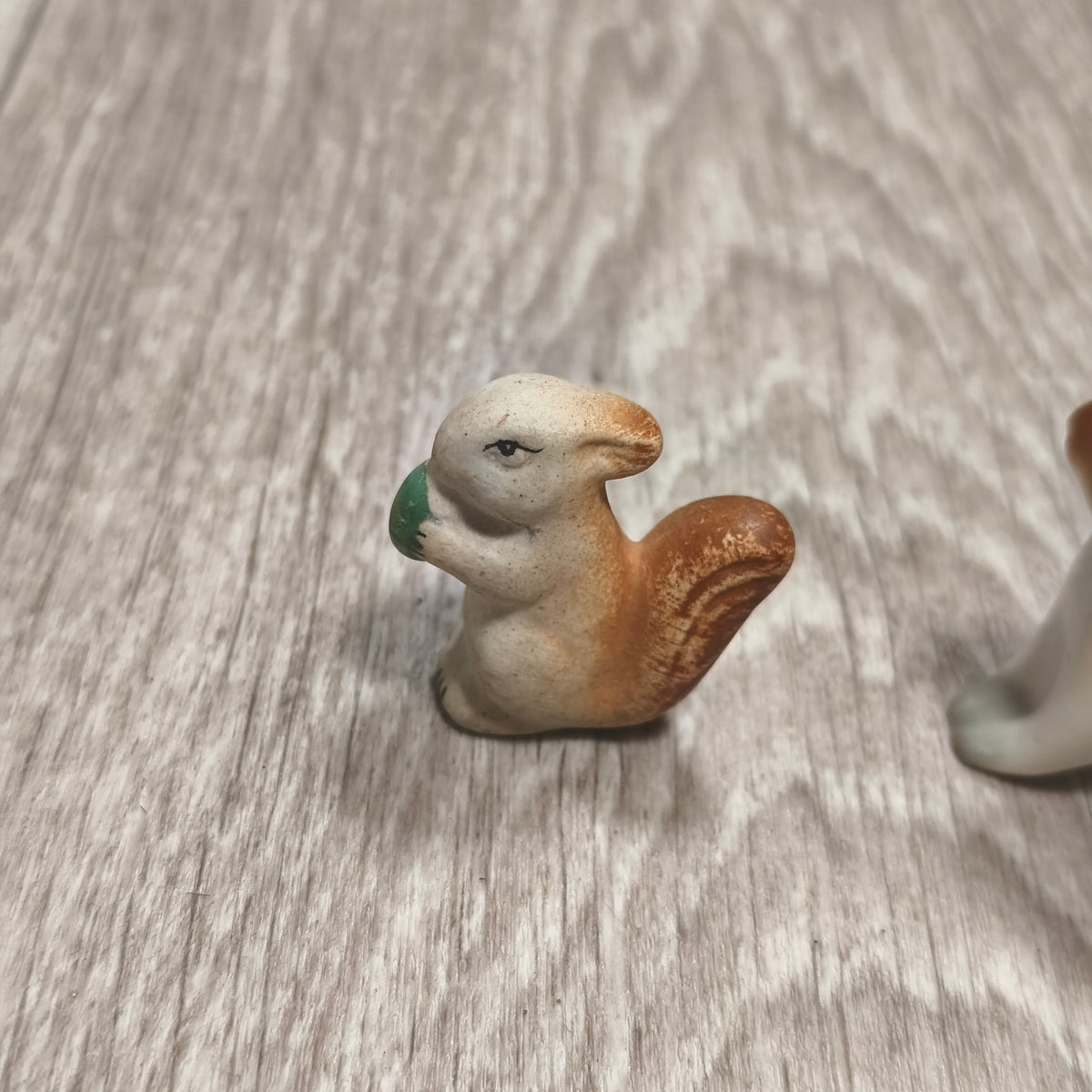 Vintage Polonne ZHK Soviet Porcelain Squirrel Family Figurines Set of 4 USSR
