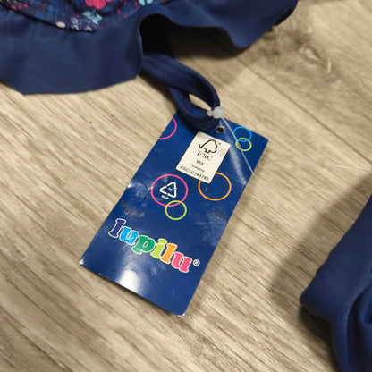 Lupilu Girls Navy Floral 2 Piece Swimsuit Bikini Swimwear NWT 12-24 Months 86/92
