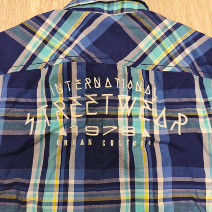 NWT LC Waikiki LCW Teen Boys Plaid Short Sleeve Shirt Size 10-11Y 140-146cm