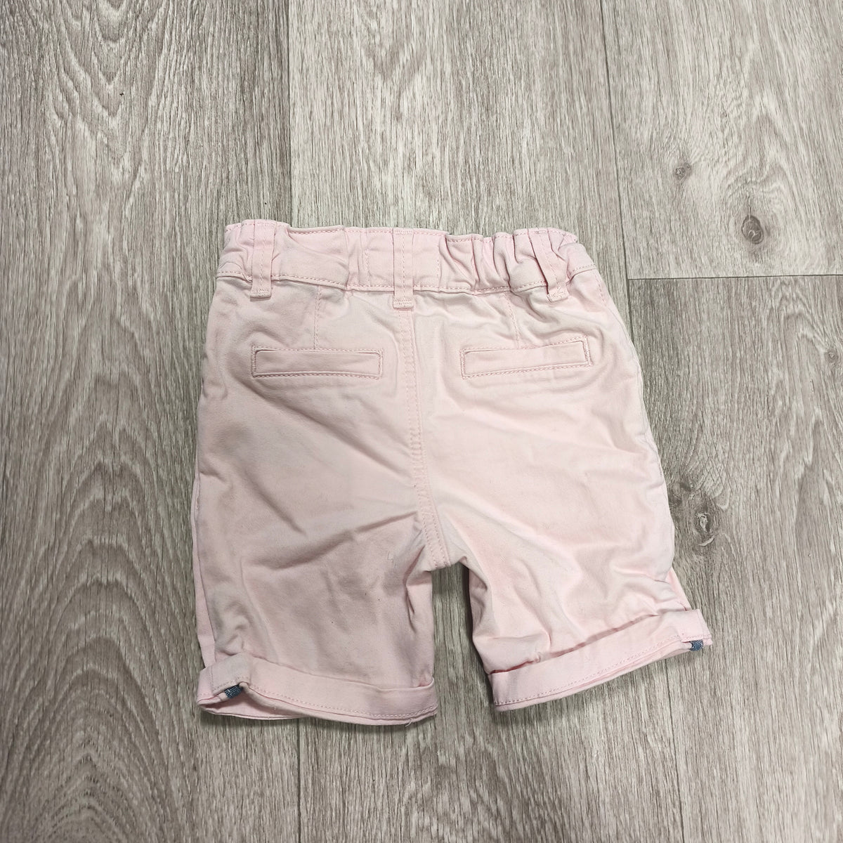 Primark Cares Baby Pink Chino Shorts Size 9-12 Months 80cm Elastic Waist