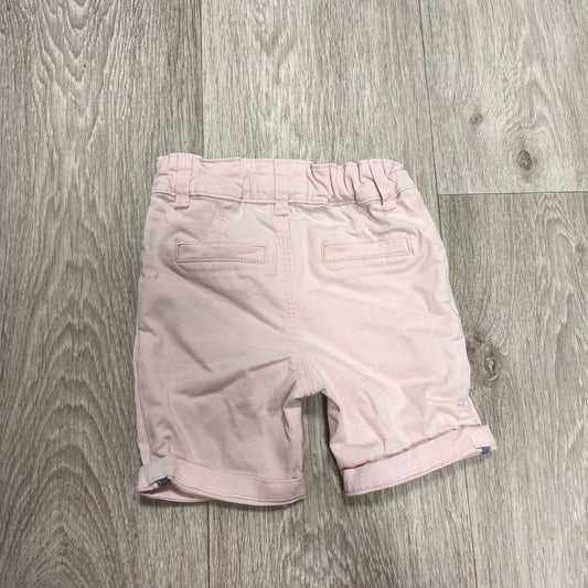 Primark Cares Baby Pink Chino Shorts Size 9-12 Months 80cm Elastic Waist