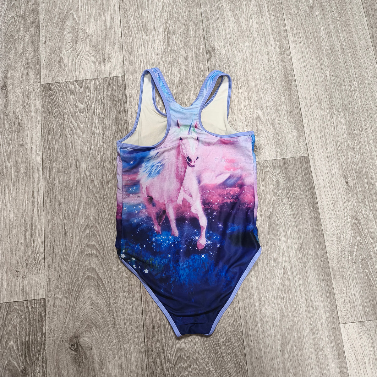 Next Girls Unicorn Galaxy Swimsuit One Piece Swimming Costume Age 10 Yrs 140cm