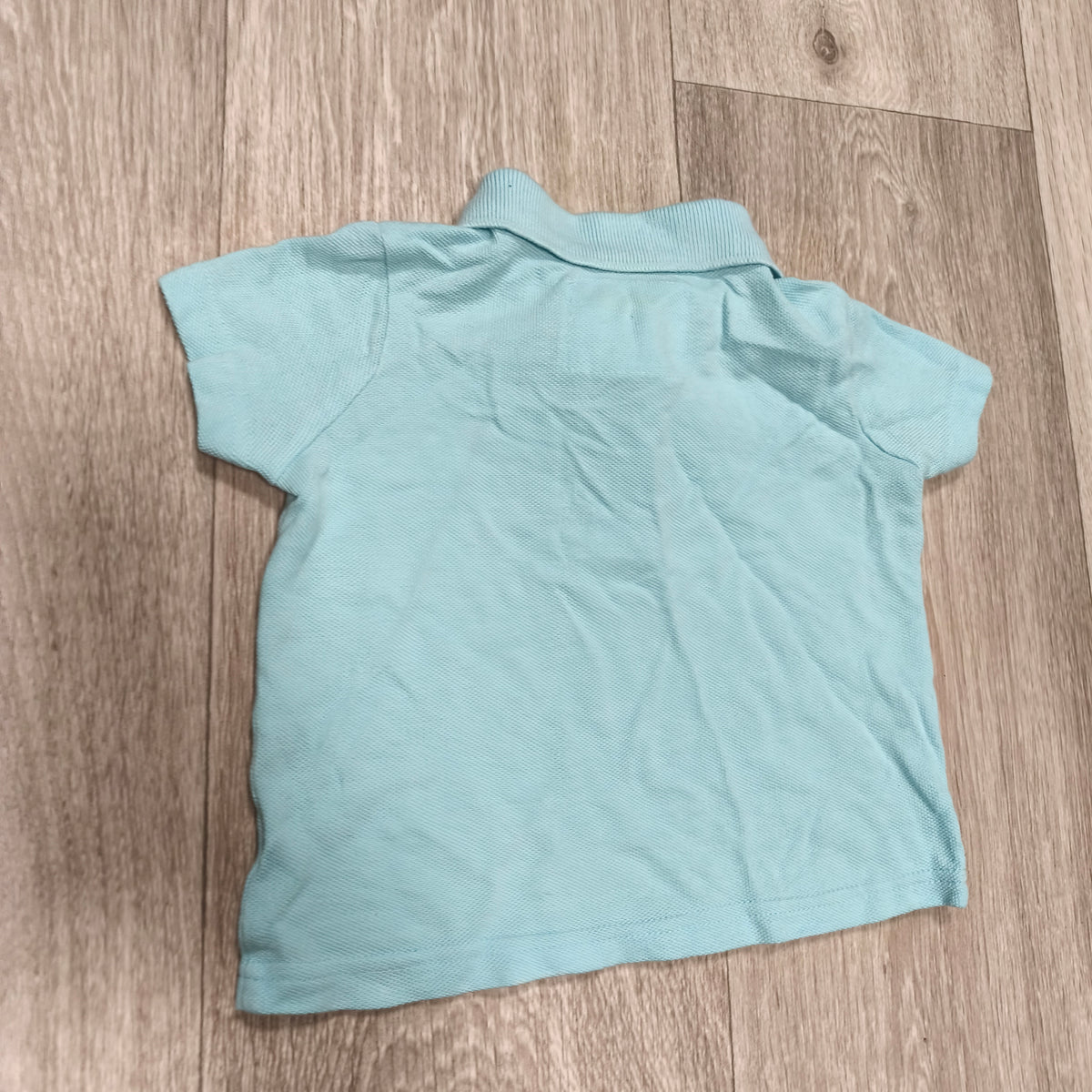 Little Rebel Baby Boys Polo Shirt Light Blue Dinosaur Embroidered 6-9 Months