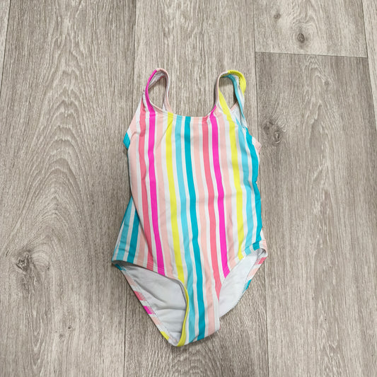 George Girls Rainbow Striped One Piece Swimsuit Swimwear Size 2-3 Yrs 92-98cm