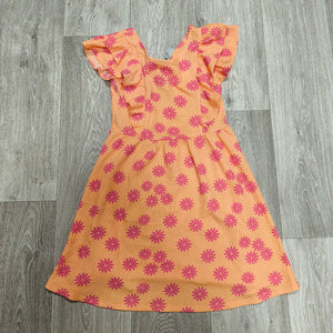 I Love Girlswear Matalan Girls Dress Age 12 Orange Pink Floral Ruffle Cut Out