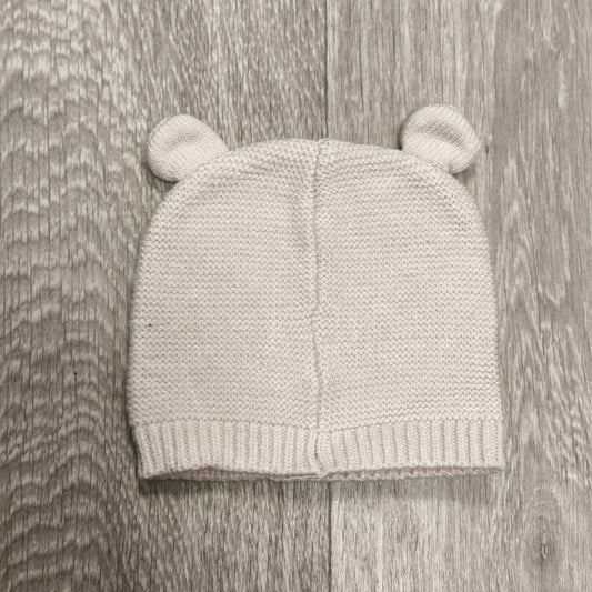 Koala Baby Infant Knit Beanie Hat Bear Ears Beige Cream Tan 0-6 Months
