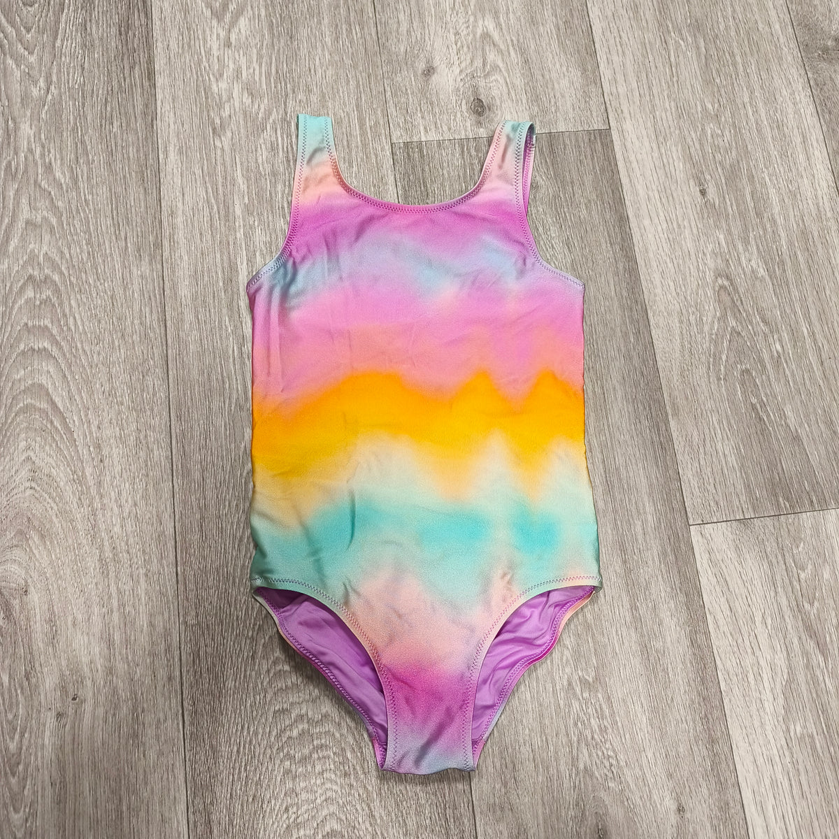 NEXT Girls Rainbow Ombre One Piece Swimsuit Swimwear Age 8 Yrs 128cm