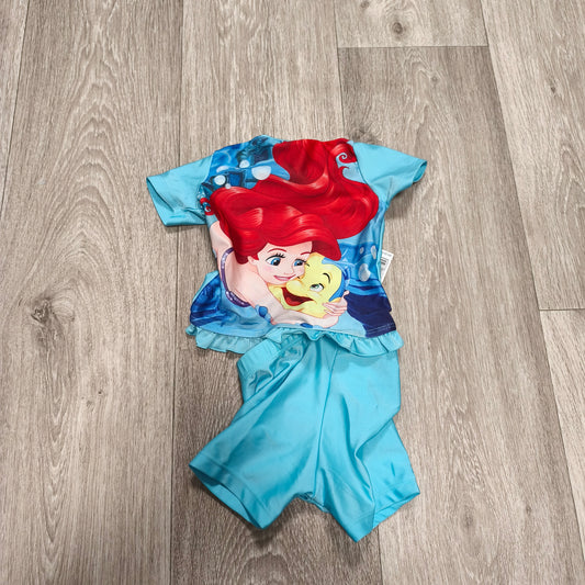 Disney Princess Little Mermaid Ariel Swimsuit Two Piece Set NWT 6-12 Months