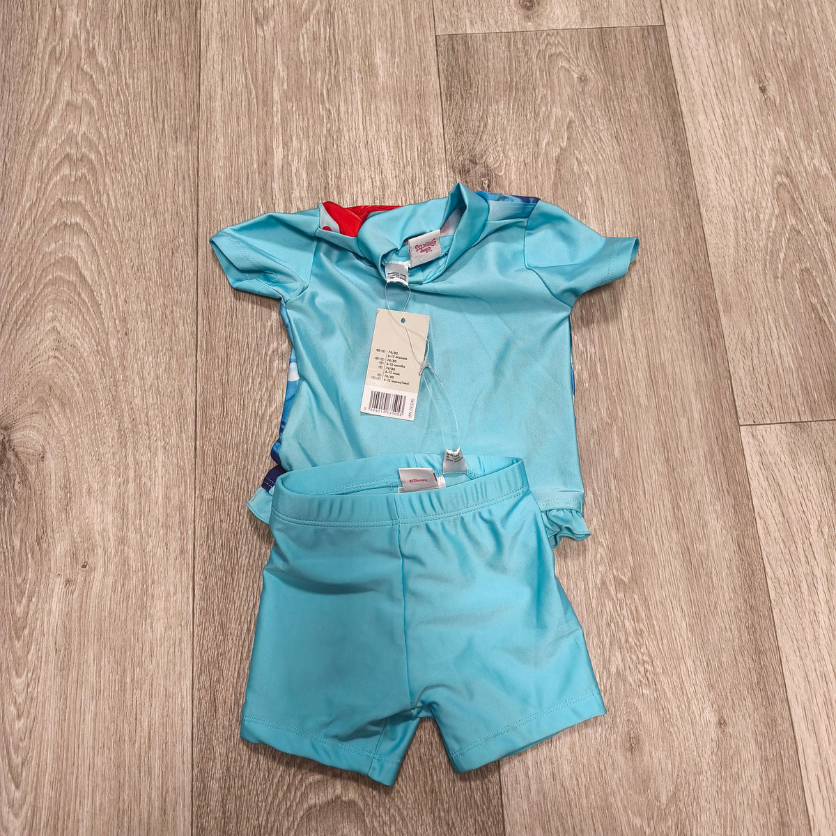 Disney Princess Little Mermaid Ariel Swimsuit Two Piece Set NWT 6-12 Months