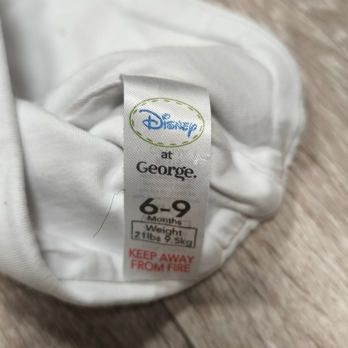 Disney at George Winnie the Pooh Baby Knot Beanie Hat 6-9 Months White Cotton