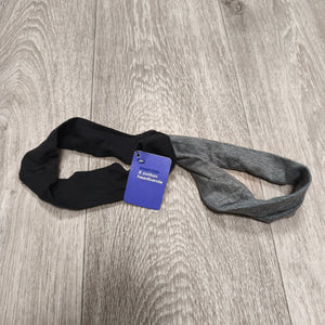 Boots Essentials 2 Pack Cotton Headbands Hair Accessories Black & Grey NWT