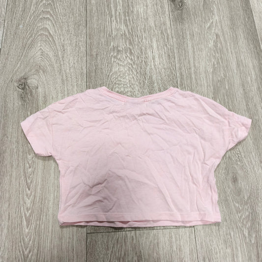 Matalan Girls Pink Island Vibes Graphic T-Shirt Short Sleeve Cotton Top Age 4