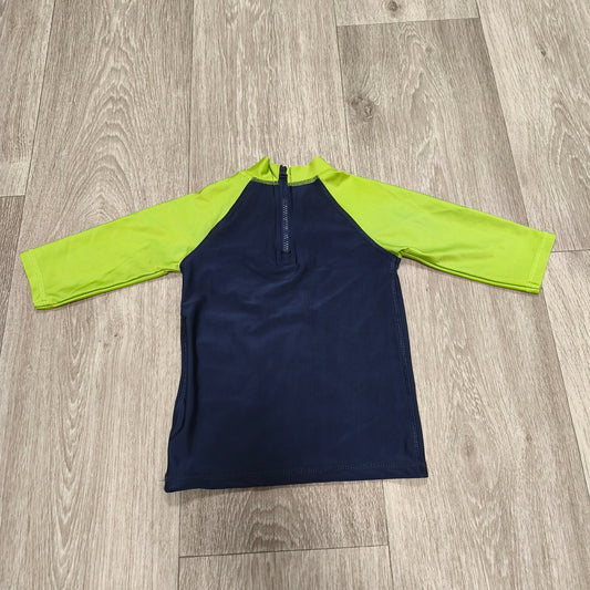 Lupilu Boys Swim Shirt Rash Guard Long Sleeve Alligator Beach 12-24 Months 86/92
