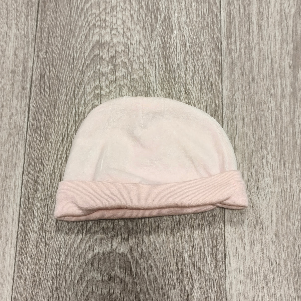 Baby Girls Light Pink Floral Rosette Beanie Hat Up to 1 Month 56cm Soft Cap
