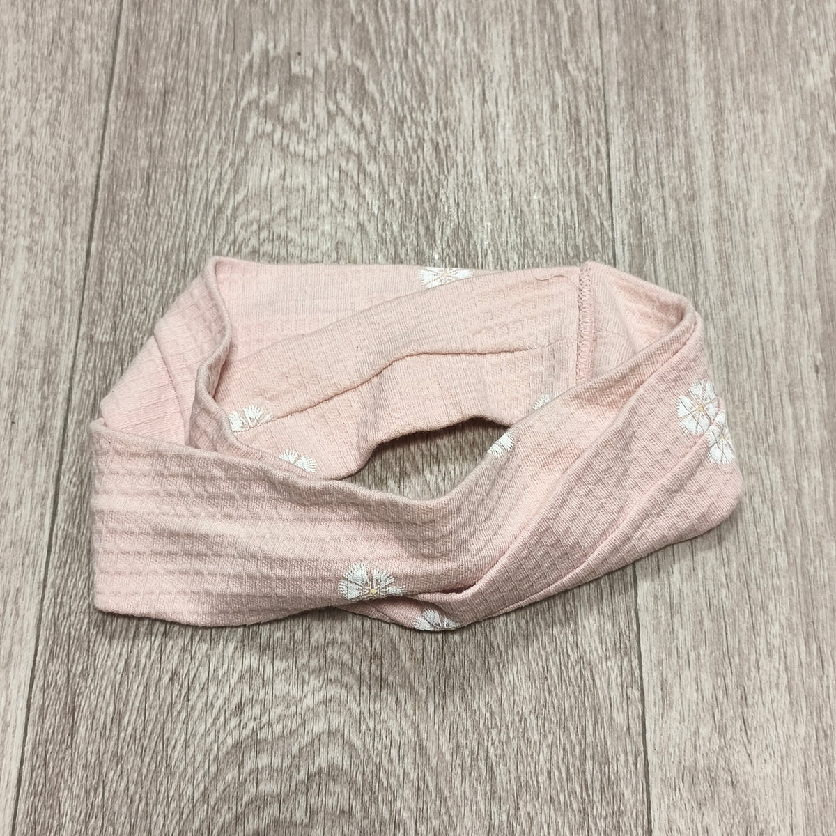 Pink Floral Daisy Stretch Headband Twist Hair Band Accessories