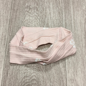 Pink Floral Daisy Stretch Headband Twist Hair Band Accessories