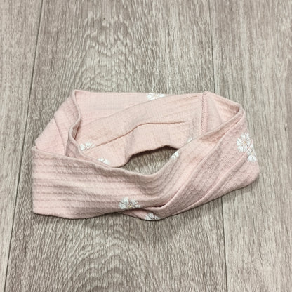 Pink Floral Daisy Stretch Headband Twist Hair Band Accessories