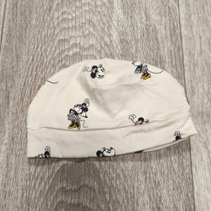 H&M Disney Minnie Mouse Baby Beanie Hat Organic Cotton Cream 2-4 Months