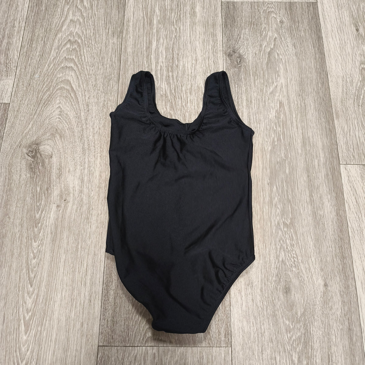 1st Position Black Sleeveless Ruched Front Ballet Dance Leotard Size 1 Made in UK