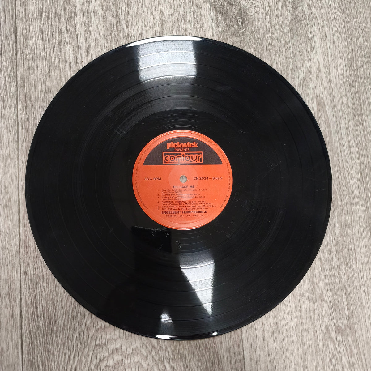 Engelbert Humperdinck Release Me Contour CN 2034 Vinyl LP Record 33 RPM