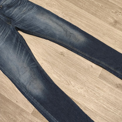 Diesel Thavar Slim Skinny Jeans Mens W33 L34 Blue Denim Wash 0827K Stretch